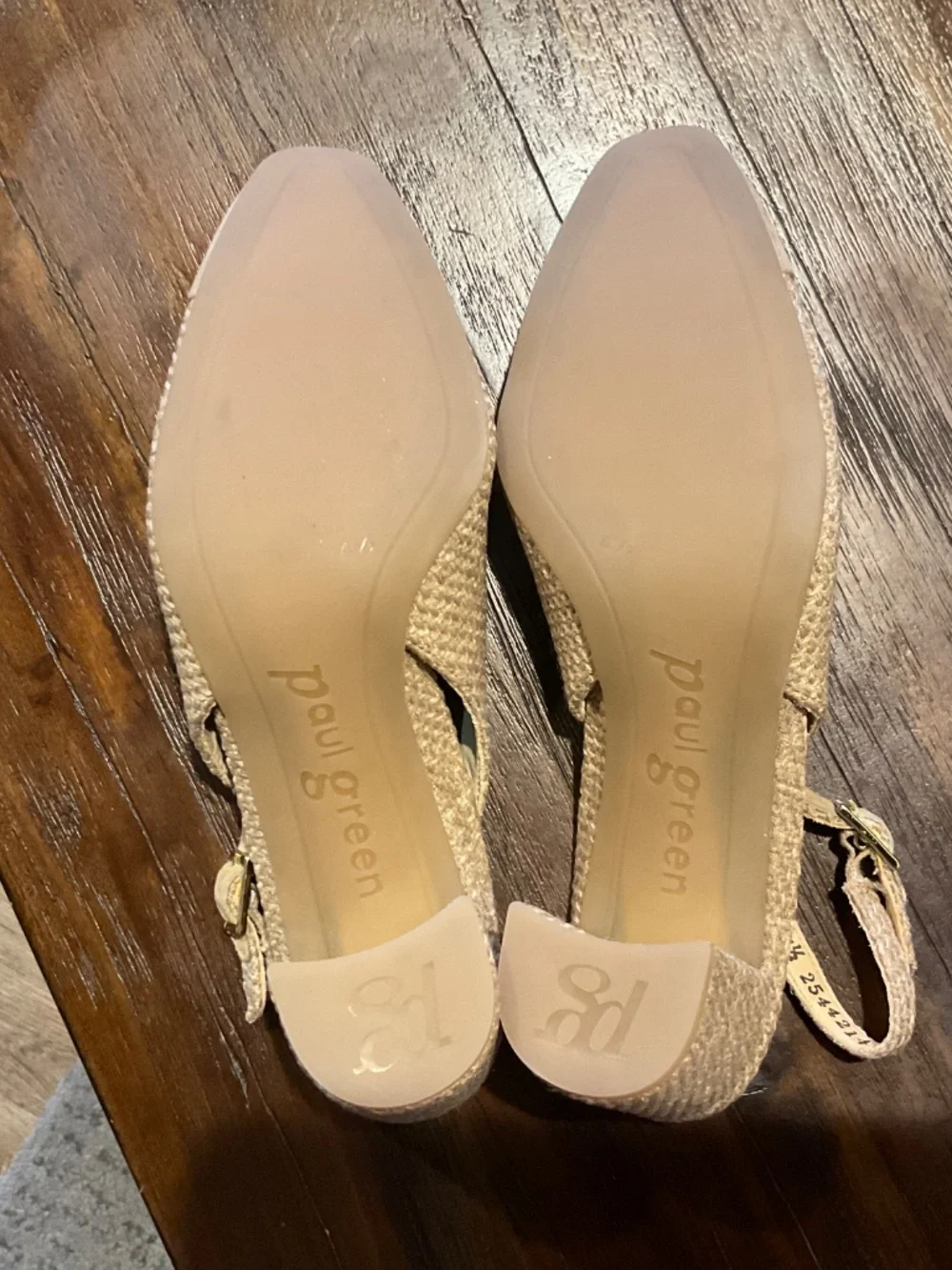 Paul Green Dallas Slingback Cap Toe Pump Dakar Grace Suede Size 7